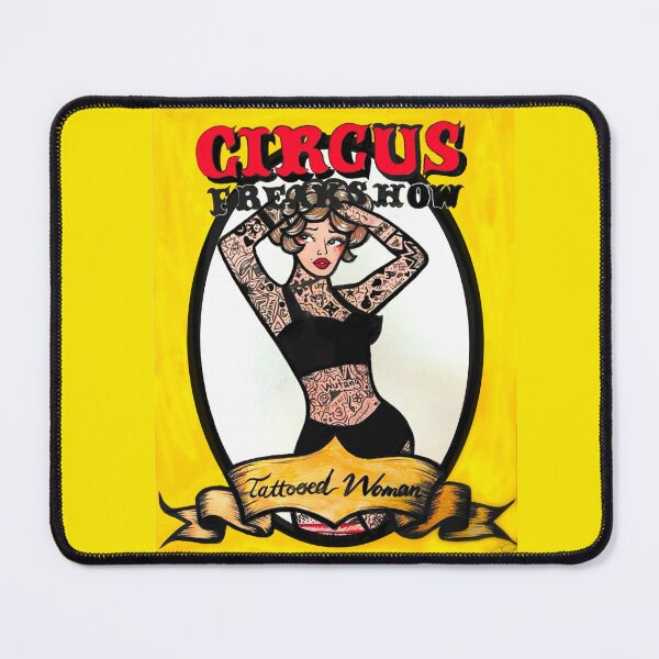Item preview, Freak Show Tattooed Woman Circus Poster Original Artwork designed and sold by Shayla-Michelle.