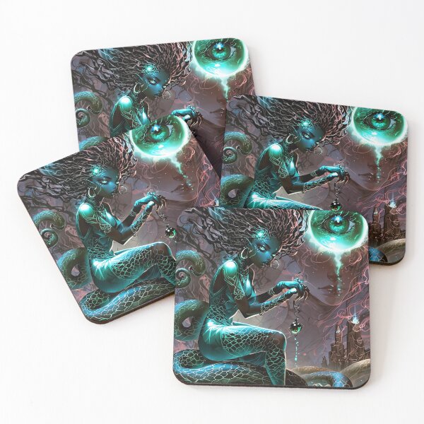 Item preview, Envy — Afro-Surreal Glass Serpent Oracle designed and sold by KaoticMindZ.