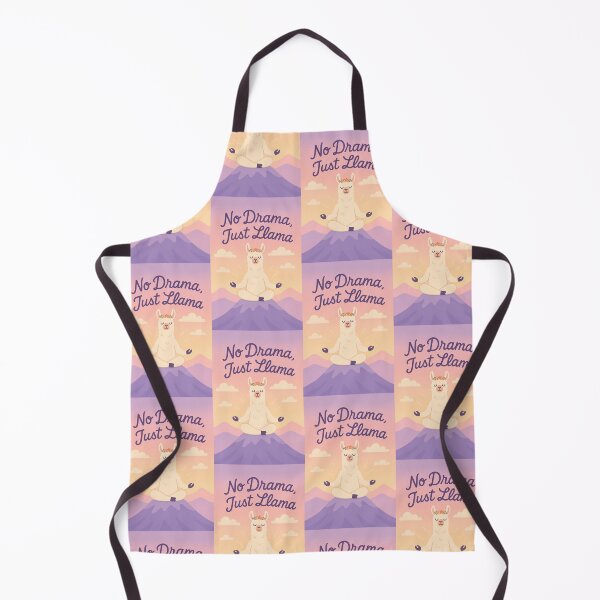 Item preview, No Drama, Just Llama – Peaceful Meditation Llama Quote | Calm & Whimsical Design designed and sold by WhimsyByPaul.redbubble.com.