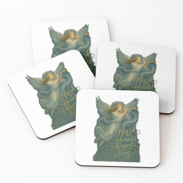 Item preview, Hark the Herald Angels Sing – Radiant Angel in Flight designed and sold by TheJoyfulPen.