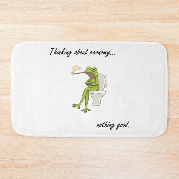 Item preview, Frog Thinking About Economy designed and sold by VolcanicRex717.