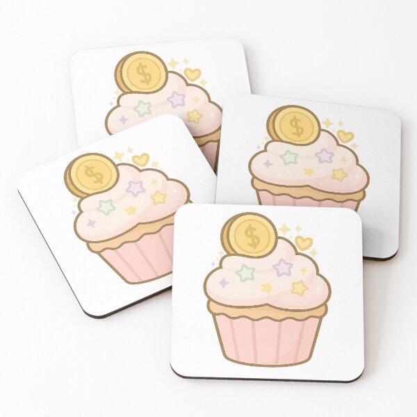 Item preview, Soft Success Cupcake Sticker | Cute Dessert Art | Pastry Sticker | Money Sticker designed and sold by HerDreamCodes.