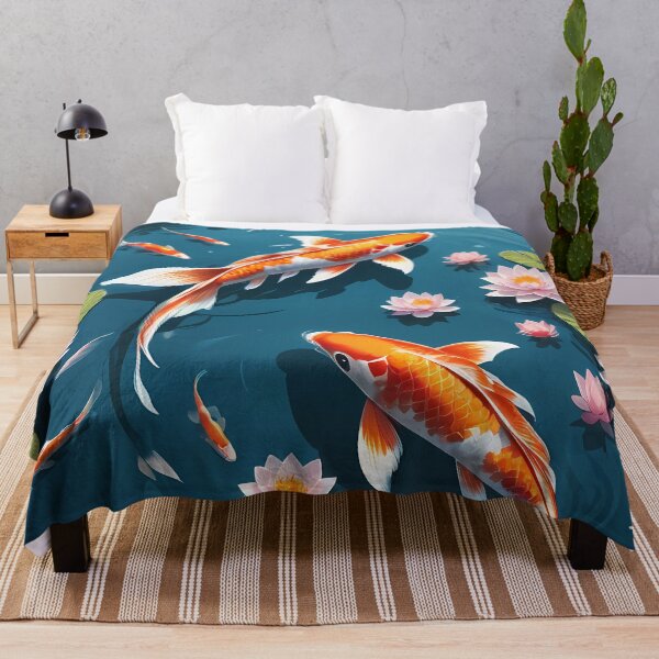 Item preview, Drifting Petals and Dancing Koi designed and sold by HorizonHues.