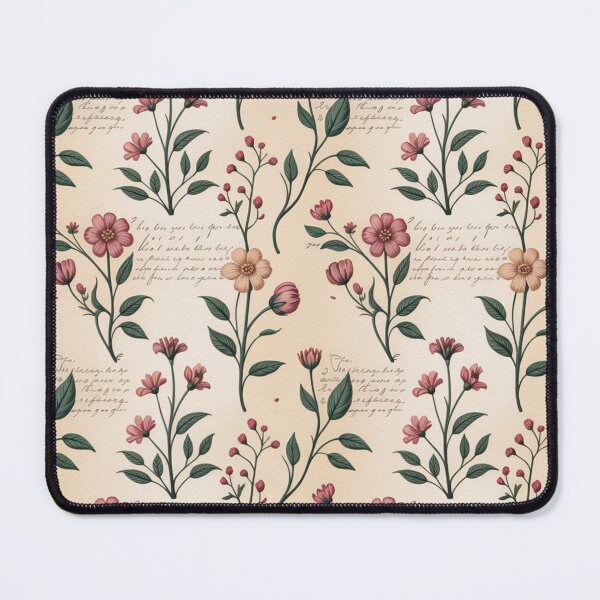 Item preview, Grandmacore Quiet Romance – Scripted Blossom Garden Pattern By Heritage Hive Studio designed and sold by Heritage Hive Studio.