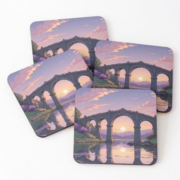 Item preview, Bridge Beneath the Setting Sky designed and sold by HorizonHues.