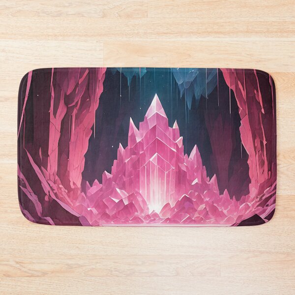 Item preview, Glowing Crystals in a Pink Cavern designed and sold by HorizonHues.