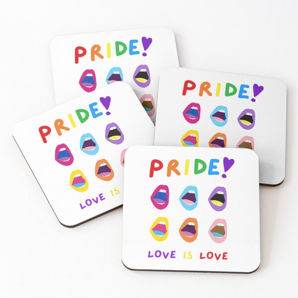 Item preview, PRIDE! Love Is Love Rainbow Lips LGBTQIAP+ Design designed and sold by Sofia Soul Art.