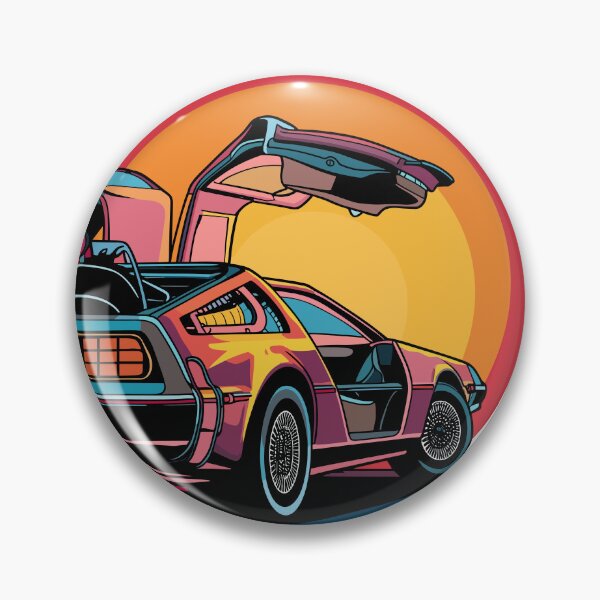 Item preview, Vintage Classic Car Delorean Colors designed and sold by PrintCarClub.