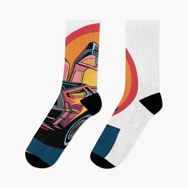 Item preview, Vintage Classic Car Delorean Colors designed and sold by PrintCarClub.