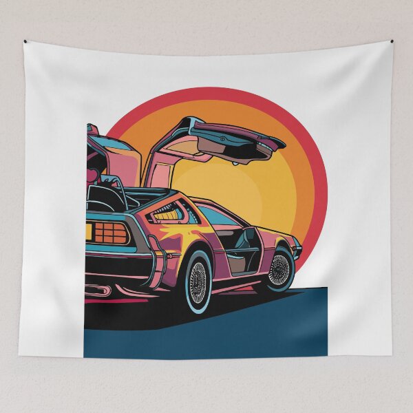 Item preview, Vintage Classic Car Delorean Colors designed and sold by PrintCarClub.