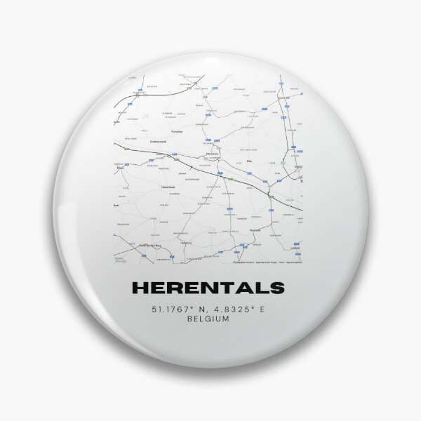 Artikelvorschau, Karte von Herentals, Belgien | Minimalistisches, modernes Stadtposter in Schwarz-Weiß entworfen und verkauft von RM-Journey.