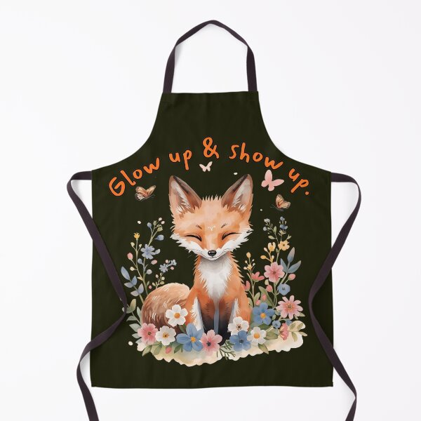 Item preview, Glow Up & Show Up | Cute Fox Motivation Art designed and sold by Brainy Bites19.
