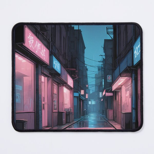 Item preview,  Neon Rainfall in a Quiet Alley designed and sold by HorizonHues.