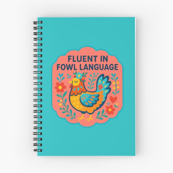 Item preview, Fluent in Fowl Language Hen – Playful Scandinavian Folk Art by heidiannemorris © designed and sold by FOLK ART FUSION by heidiannemorris.