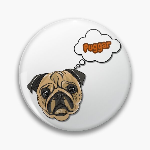 Item preview, Puggar – Funny Pug Lover Cartoon Design | Cute Dog Humor Gift designed and sold by SloganSavvy.