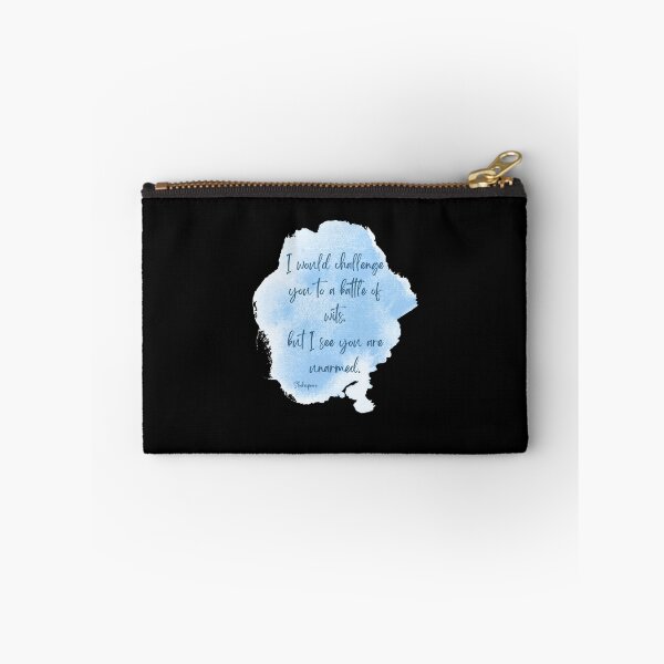 Item preview, I would challenge you to a battle of wits, but I see you are unarmed - Blue background designed and sold by jamesgerardking.