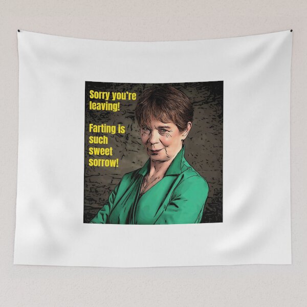 Item preview, Celebrity Traitors Celia Imrie Sorry You’re Leaving: Farting is Such Sweet Sorrow designed and sold by JustforLaughs1.