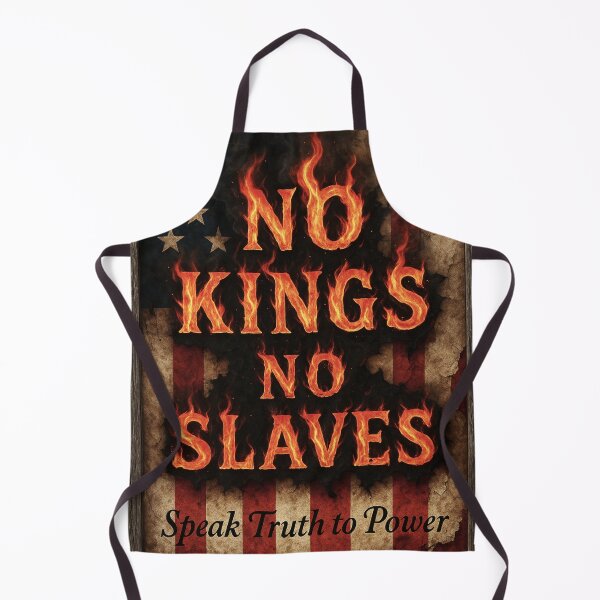Item preview, NO KINGS NO SLAVES PROTEST SIGN designed and sold by Thomas Hill Art.