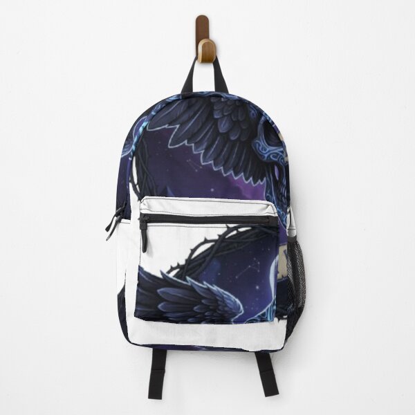 Item preview, Mori Vincere - Winged Skull with Ornate Blue Pattern designed and sold by The NXS Hub.