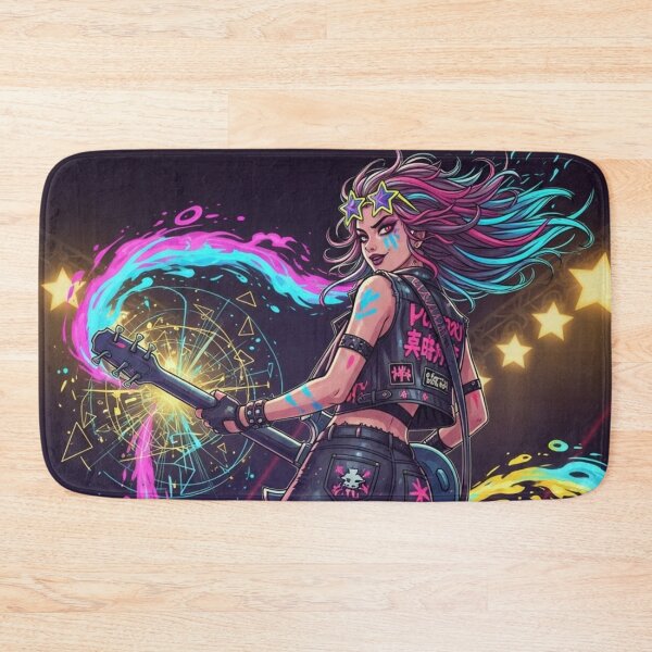 Item preview, Neon Heartbreak: Night of Rock and Electric Fire designed and sold by JonelleTshirts.