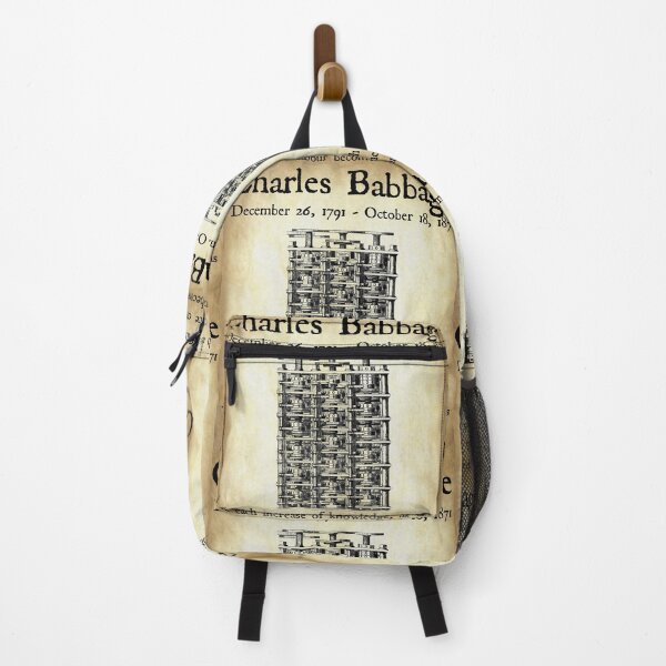 Item preview, Nerdy Vintage Charles Babbage Math Science Teacher Black Text Parchment designed and sold by MathWare MathClips.