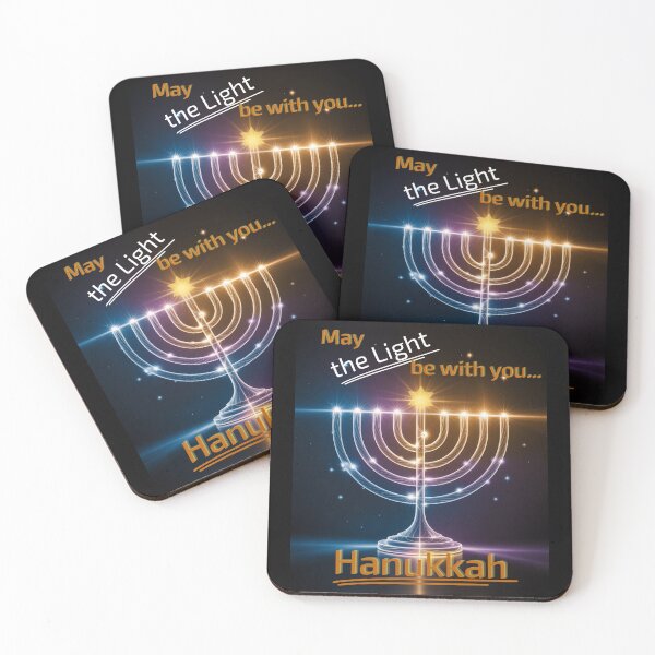Item preview, "May the Light Be With You" – Hanukkah Menorah Light Jewish Holiday Art designed and sold by SimplyForm.
