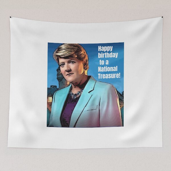Item preview, Celebrity Traitor Clare Balding Happy Birthday to a National Treasure  designed and sold by JustforLaughs1.