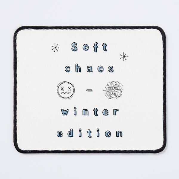 Item preview, Soft Chaos, Winter Edition – Low Battery Club Minimal Meme Design designed and sold by mintmono-studio.