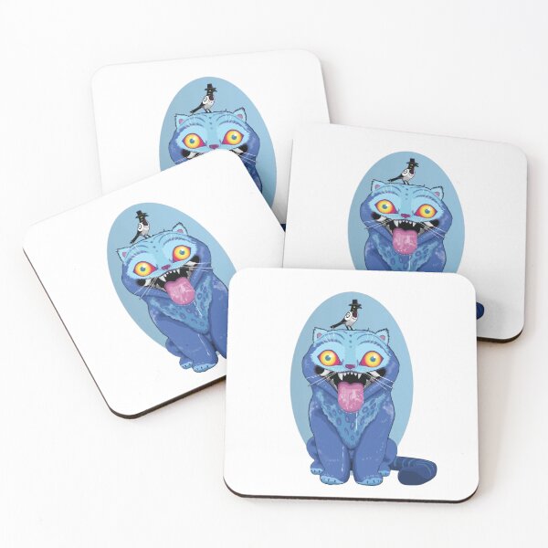 Item preview, KPK Hunters – The Mad Blue Cat & His Tiny Boss designed and sold by Finestrokes.art.