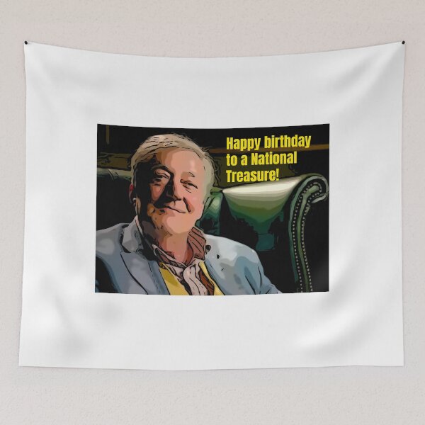 Item preview, Celebrity Traitors Stephen Fry Happy Birthday to a National Treasure  designed and sold by JustforLaughs1.
