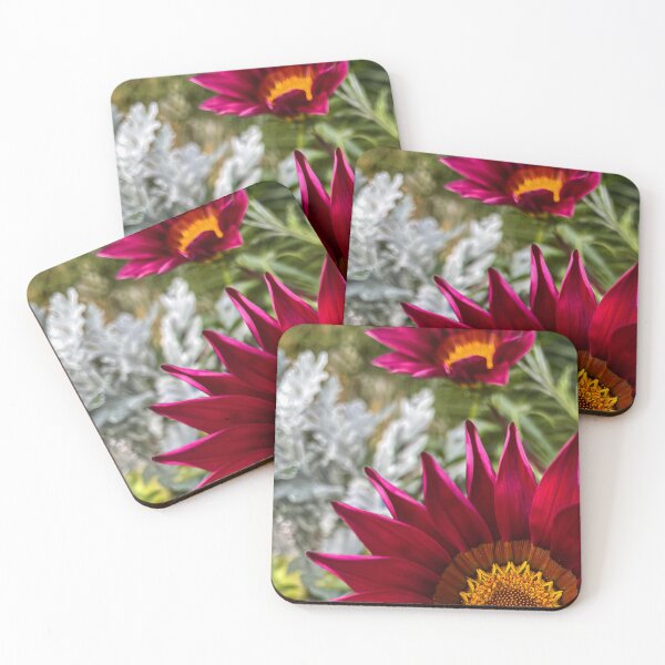 Item preview, Crimson Gazania Flower with Golden Center in Soft Garden Light designed and sold by Be Captured by Brittany Emma.