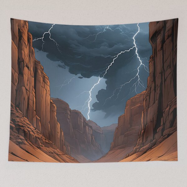 Item preview, Lightning Over the Desert designed and sold by HorizonHues.