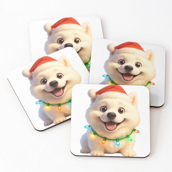 Item preview, Christmas Samoyed designed and sold by Sillytoe.