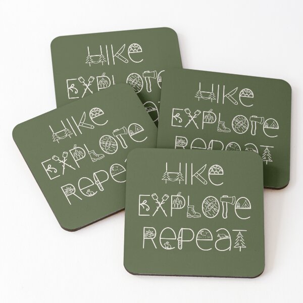 Item preview, Hike Explore Repeat Outdoor Adventure Shirt designed and sold by SecretRiver.