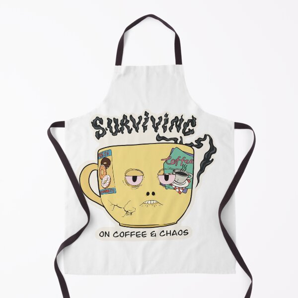 Item preview, Surviving on Coffee & Chaos Sticker & Tee designed and sold by JP Creative Grit.