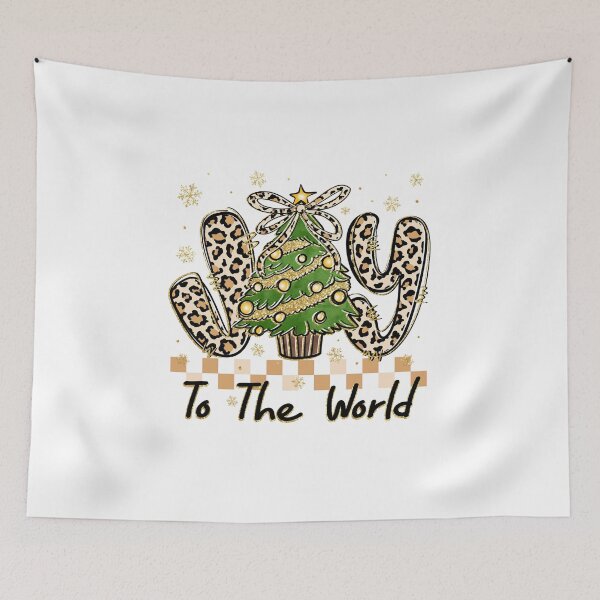 Item preview, Joy To The World, Merry Christmas, Holly Jolly, Winter Season designed and sold by vintagearttee.