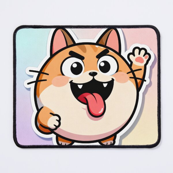 Item preview, Playful Cartoon Animal Funny Sticker (see the generated image above) designed and sold by Stickerrwallah.