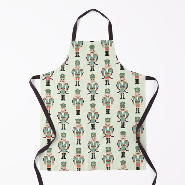 Item preview, Classic Nutcracker Soldiers – Mint & Gold Pattern designed and sold by MvuuStudio.