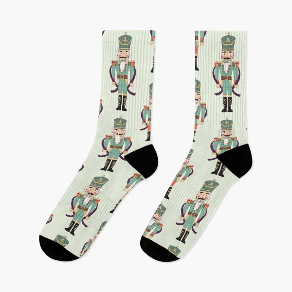 Item preview, Classic Nutcracker Soldiers – Mint & Gold Pattern designed and sold by MvuuStudio.
