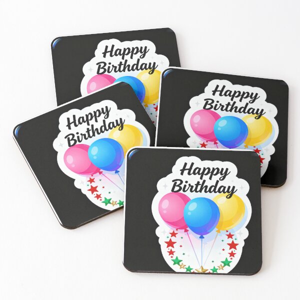 Item preview, Festive Birthday Celebration Balloon Sticker (see the generated image above). designed and sold by Stickerrwallah.