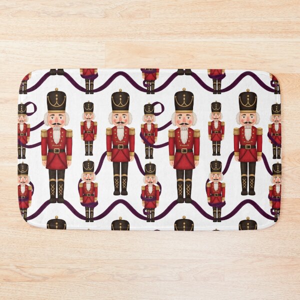 Item preview, Painterly Nutcracker Soldiers – Red Holiday Pattern designed and sold by MvuuStudio.