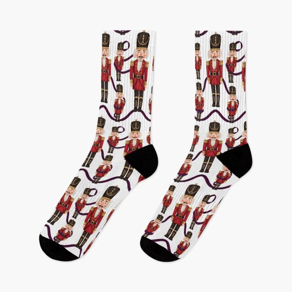 Item preview, Painterly Nutcracker Soldiers – Red Holiday Pattern designed and sold by MvuuStudio.