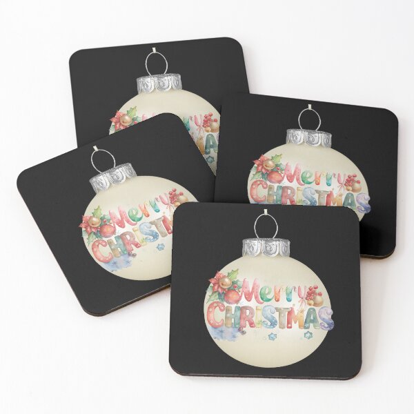 Item preview, Pastel Merry Christmas Ornament – Elegant Pearl Bauble Holiday Design designed and sold by LovelyHappyGift.