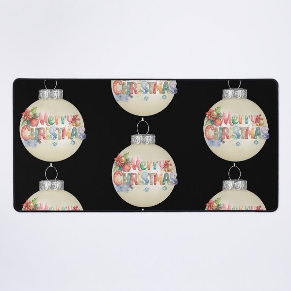 Item preview, Pastel Merry Christmas Ornament – Elegant Pearl Bauble Holiday Design designed and sold by LovelyHappyGift.