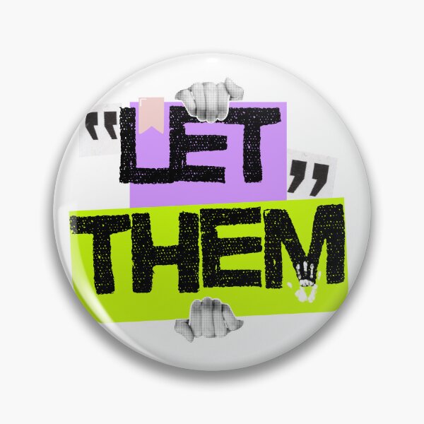 Item preview, Let them - inspirational, quote of the day, sticker, poster, gift card, artboard print, Hardcover Journals, Canvas Print, Poster, Framed Art Print, Photographic, Metal Print designed and sold by SpiralStairShop.