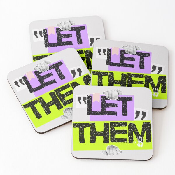 Item preview, Let them - inspirational, quote of the day, sticker, poster, gift card, artboard print, Hardcover Journals, Canvas Print, Poster, Framed Art Print, Photographic, Metal Print designed and sold by SpiralStairShop.