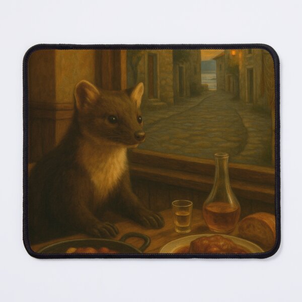 Item preview, Evening Stillness with the Pine Marten designed and sold by Zouky.art.
