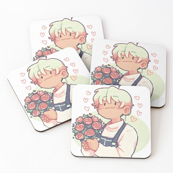 Item preview, Chibi Boy with Bouquet of Roses designed and sold by Fiki Star.
