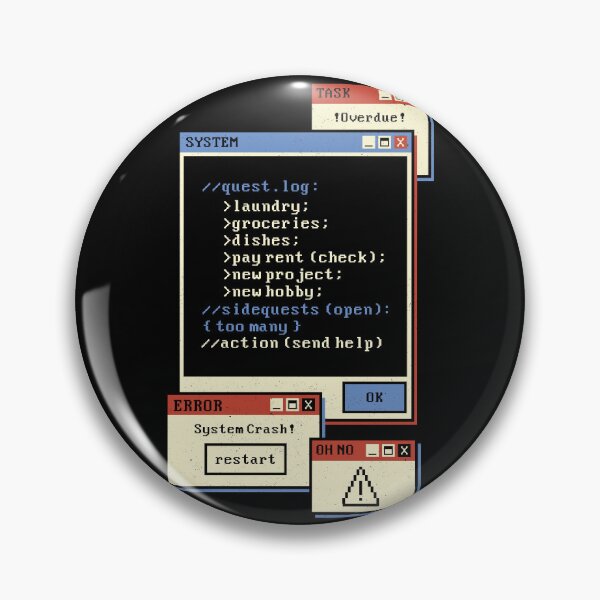 Item preview, Quest Log Full. Please Delete Some Side Quests by Tobe Fonseca designed and sold by Tobe Fonseca®.
