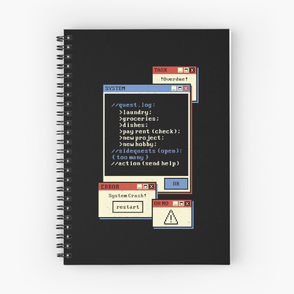 Item preview, Quest Log Full. Please Delete Some Side Quests by Tobe Fonseca designed and sold by Tobe Fonseca®.